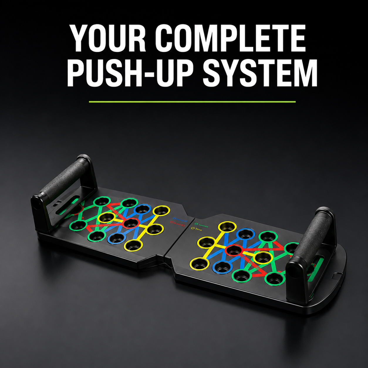 Multifunctional Foldable Push-Up Board System – Colour-Coded Upper-Body Training Set