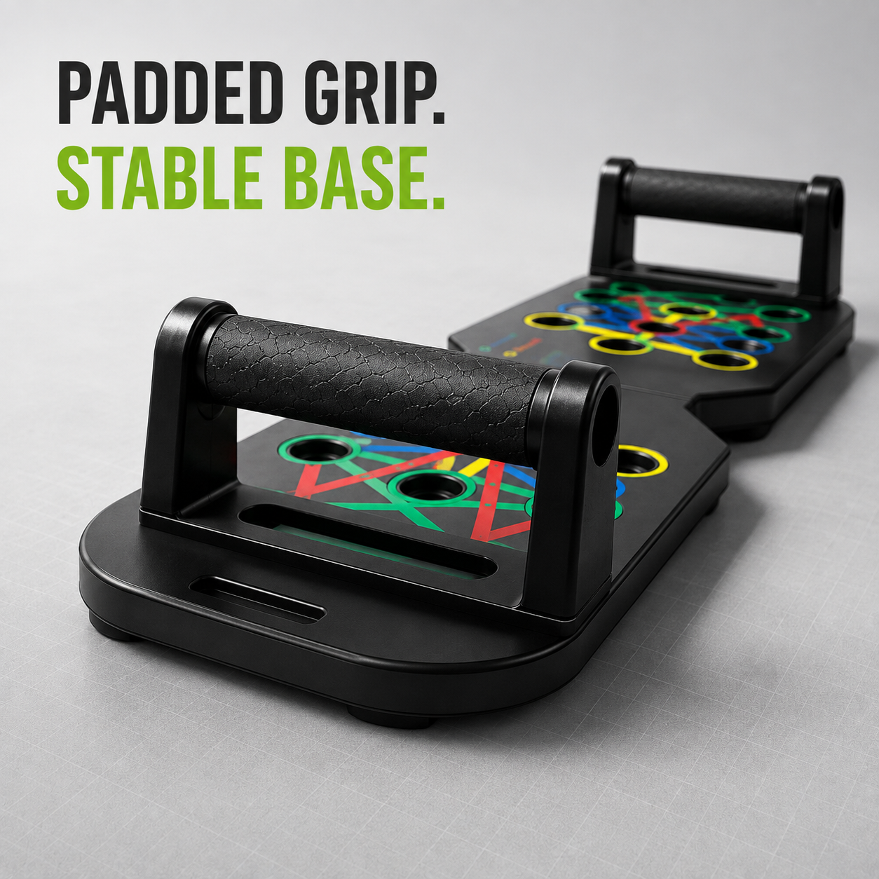 Multifunctional Foldable Push-Up Board System – Colour-Coded Upper-Body Training Set