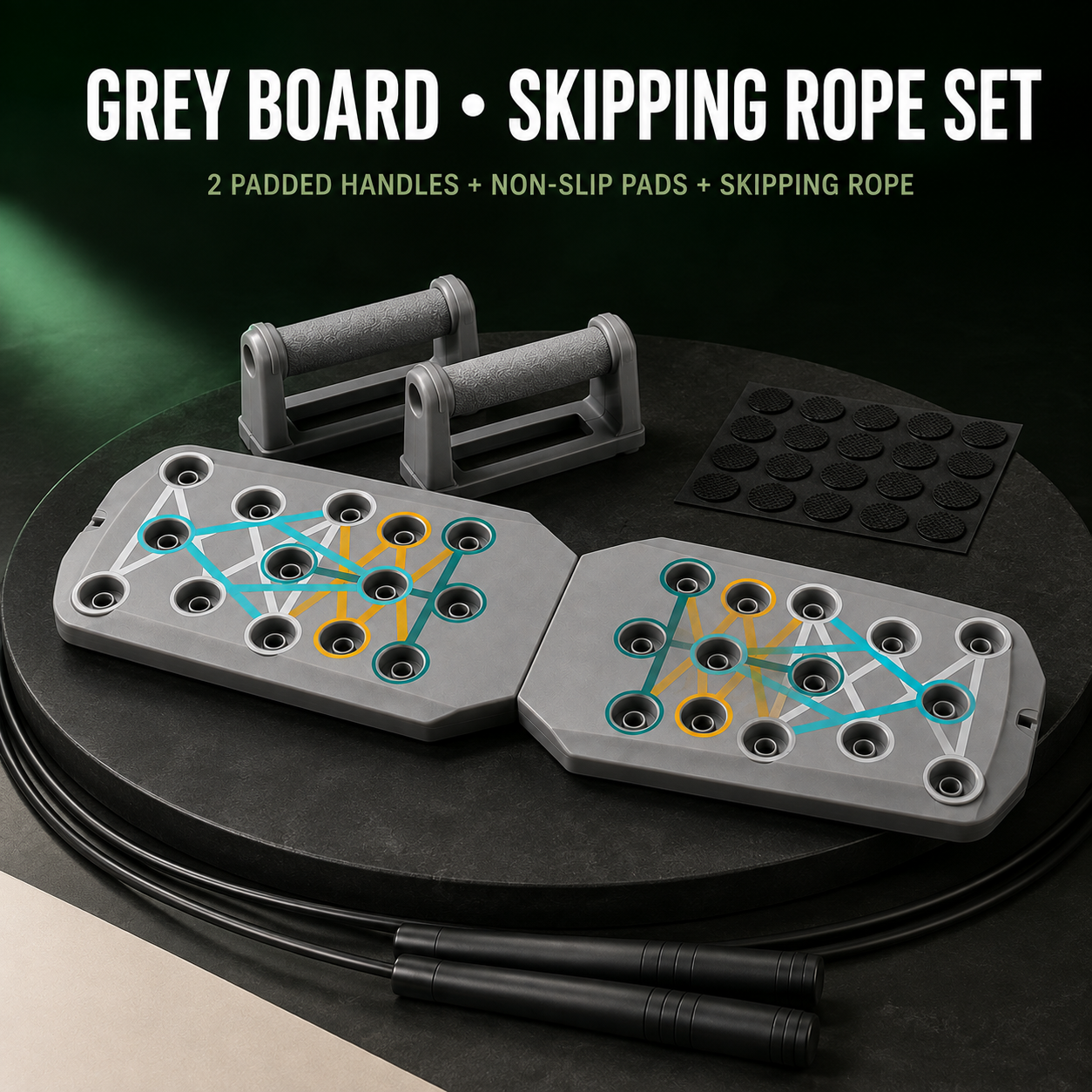 Multifunctional Foldable Push-Up Board System – Colour-Coded Upper-Body Training Set