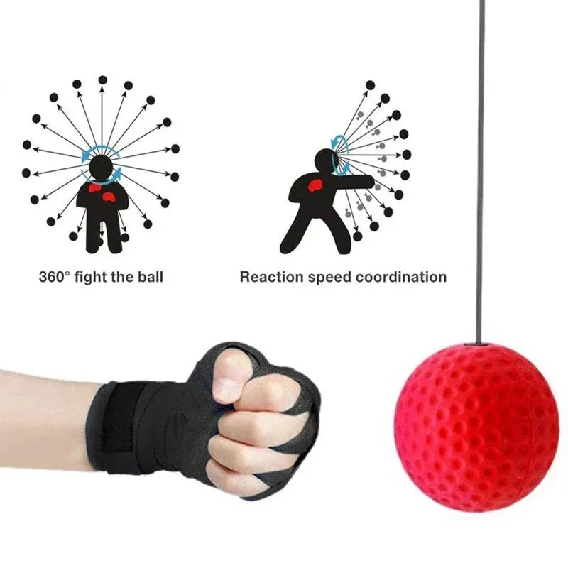 Boxing Reflex Ball Headband Trainer for Speed &amp; Focus