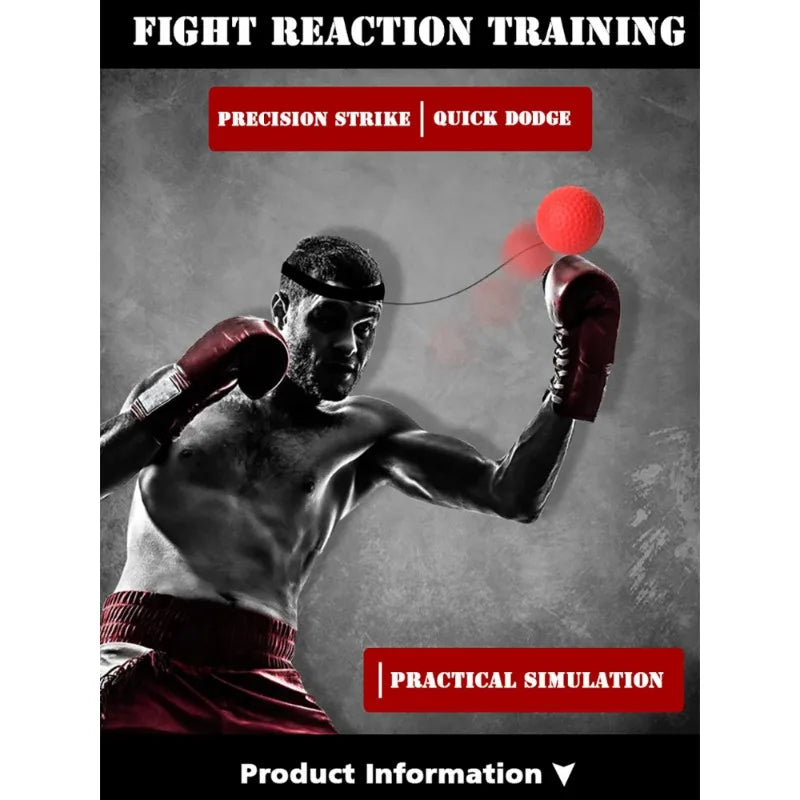 Boxing Reflex Ball Headband Trainer for Speed &amp; Focus
